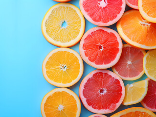 Slice Fruites on background illustration