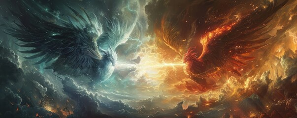 Epic battle between good and evil