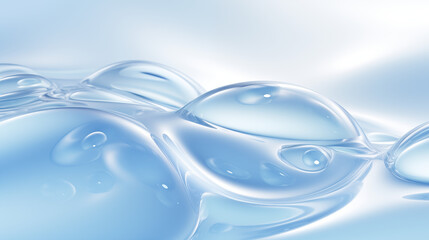 Bubbles Rising in Clear Blue Water