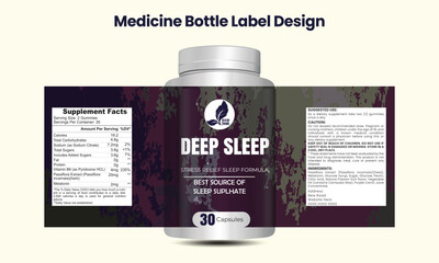 Pills, Supplements, sleeping pill label designs, label designs, medicine labels, multivitamins, bottle product jar labels, and packaging designs.