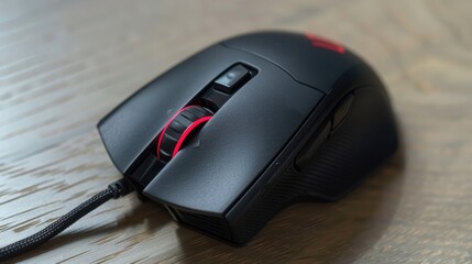 A gaming mouse with adjustable DPI settings, customizable buttons, and ergonomic design for precision and comfort during long gaming sessions.