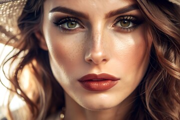 Fototapeta premium Woman's face, close-up