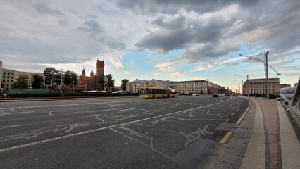 City of Minsk, architecture of the city of Minsk, Belarus.