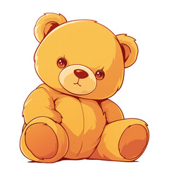 Teddy bear with sad expression