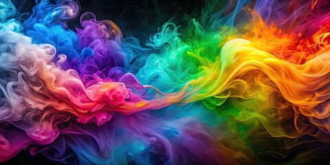 Colorful smoke swirling abstract background, smoke, colorful, abstract, vibrant, background, texture, design, artistic