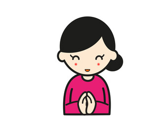 喜ぶ女性