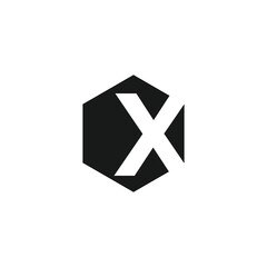 Letter X logo design vector with universal form and creative idea icon