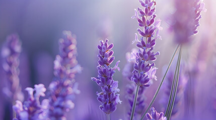 Obraz premium The lavender background background illustration