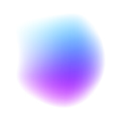 Blur Gradient Circle transparent PNG ball gradient. Abstract pastel neon holographic blurred grainy circle gradient on white background texture. Blurred round shapes.  © MEDUZA