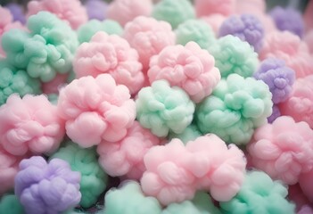 Obraz premium colorful cotton candy