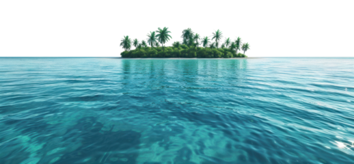 PNG Tropical island ocean view