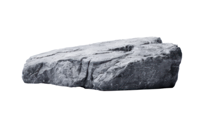 Large gray rock formation