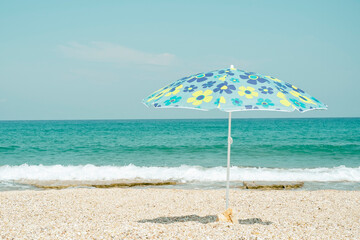 Sun umbrella on the beach