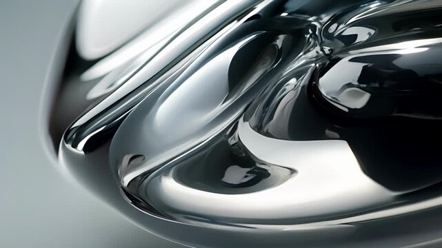 A sleek silver bionic shell with a smooth glossy finish reminiscent of a futuristic spacecraft.