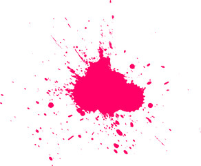 pink watercolor brush painting splash splatter grunge graphic element