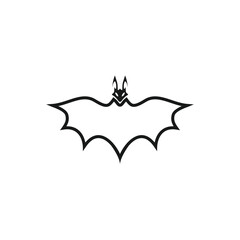 Bat logo design vector with premium illustration and new idea