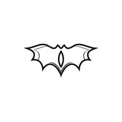 Bat logo design vector with premium illustration and new idea