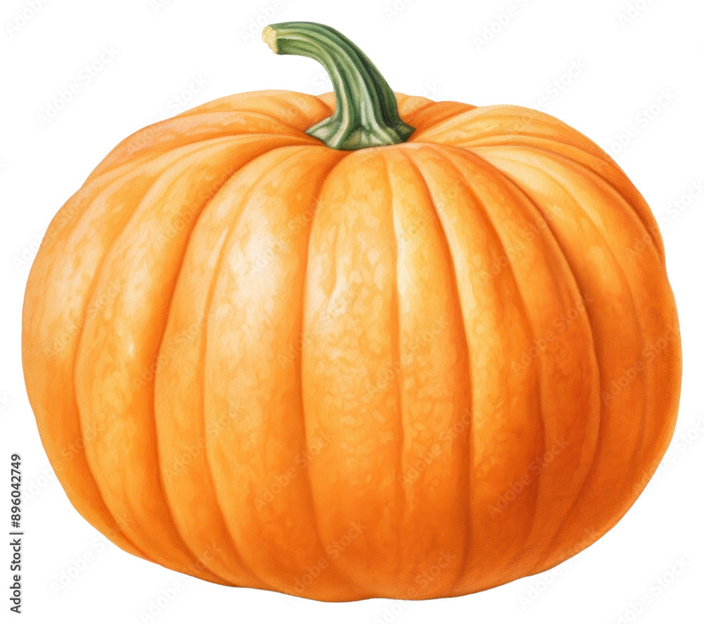 Sticker png halloween vegetable pumpkin plant.