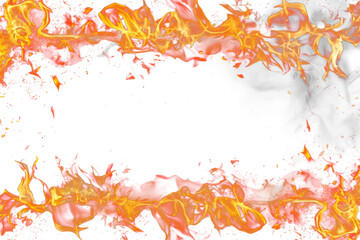 PNG  Fiery frame with dark center