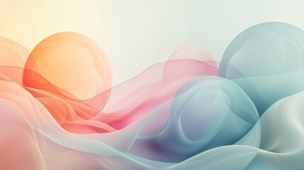 Tranquil Minimalist Abstract Background with Soft Gradients and Simple Elegance