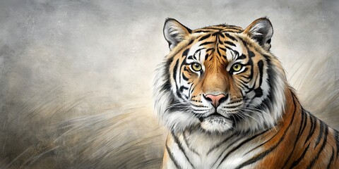 Obraz premium Sketch of a tiger with a background , tiger, sketch, drawing, wildlife, animal,feline, art, design, predator