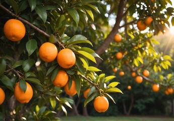 orange tree with oranges