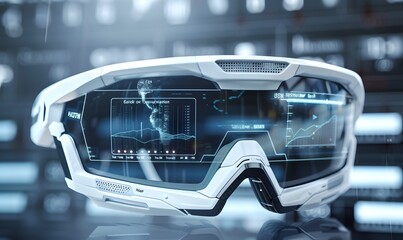 Futuristic Smart Glasses with Augmented Reality Display