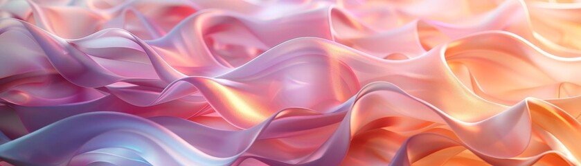 Organic 3D background with fluid shapes, soft lighting, and natural colors, creating a serene and artistic atmosphere
