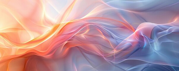 Obraz premium Organic abstract background design with flowing forms, natural hues, and soft lighting, creating a serene and artistic atmosphere