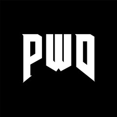 PWD letter logo design for technology company. PWD logo design black and white color combination. PWD logo, PWD vector, PWD design, PWD icon, PWD alphabet. PWD typography logo design.