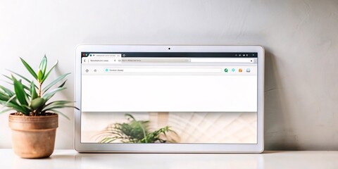 Blank Browser Window. Simple and clean image of a blank browser window.