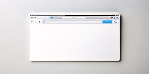 Blank Browser Window. Simple and clean image of a blank browser window.
