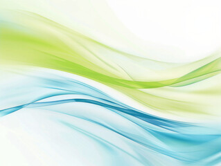 Bright Green and Blue Abstract Background, Generative AI Illustration