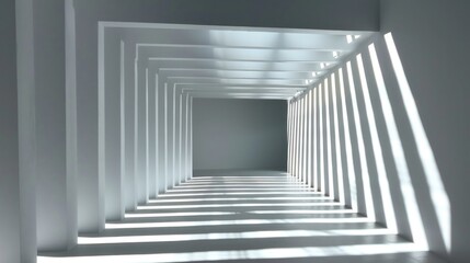 Obraz premium A mesmerizing interplay of light and shadow, creating an optical illusion that draws the viewer in.