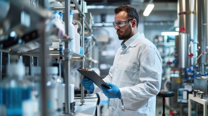 Scientist in Modern Laboratory