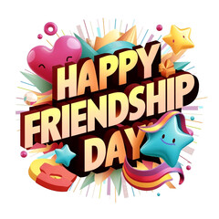 International Friendship Day card, Happy friendship day
