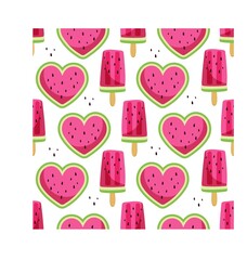 Watermelon seamless pattern. watermelon ice cream Fruit juicy slice pieces Summer bright vector design