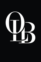 OLB letter logo design