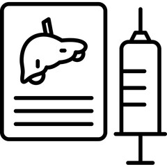 Obraz premium Hepatitis Awareness Icon