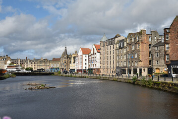 Obraz premium Quais du port de Leith à Edimbourg. Ecosse