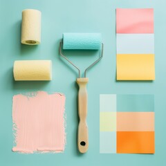 House renovation essentials  paint roller   color palette guide for efficient home improvement
