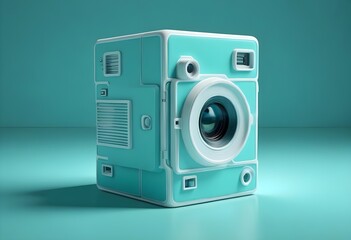 Fototapeta premium 3d camera icon