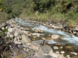 Urubamba River along the Salkantay Trek.