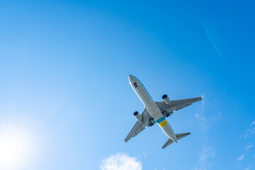 飛行機・青空