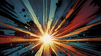 Dynamic Action: Graphic Novel Powerhouse Background,superhero comic backdrop, graphic novel illustration, action scene background, comic book layout, dynamic storytelling	