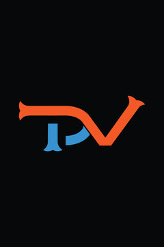 TDV  letter logo design