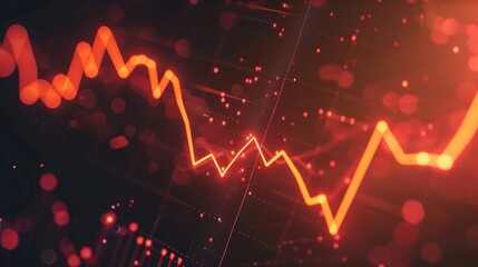 A stock market chart with a rising trendline and a dividend symbol next to it, indicating increasing dividend payments