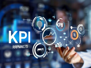 Utilizing kpis in business intelligence  monitoring achievement against targets with process icons