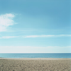 Obraz premium Beach and blue sky