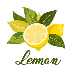 illustration of a lemon on the transparent background. generative ai